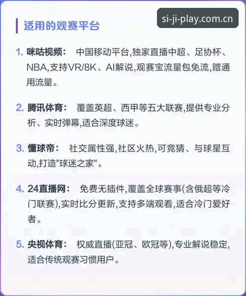 四季体育官方平台新手实用指南:注册、登录与观赛必备知识